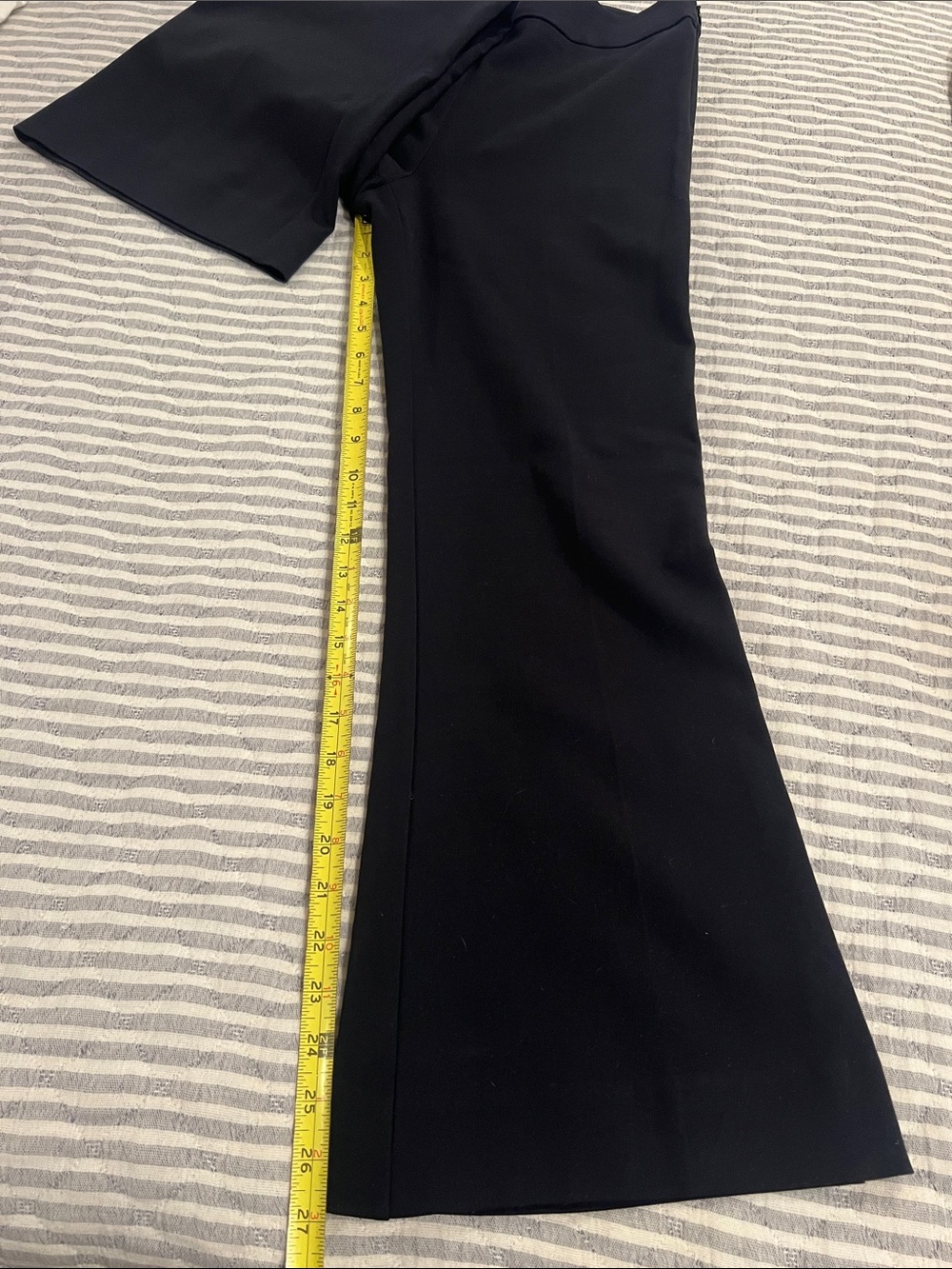 Reformation Tanya Chic Flared Knit Pants Black Size S High Rise Ankle Side Zip - Picture 7 of 9